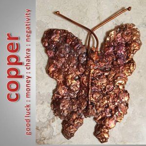 COPPER splatter HEALING : CHAKRA : GOOD LUCK : MONEY